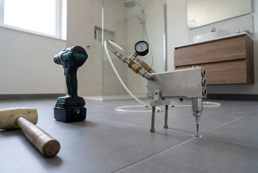 Kitbedrijf Veghel – holle tegels injecteren